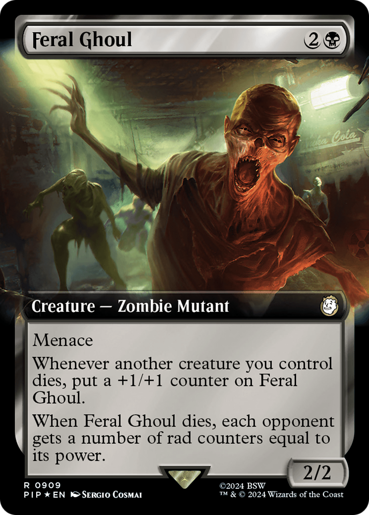 Feral Ghoul (Extended Art) (Surge Foil) [Fallout] | Spectrum Games