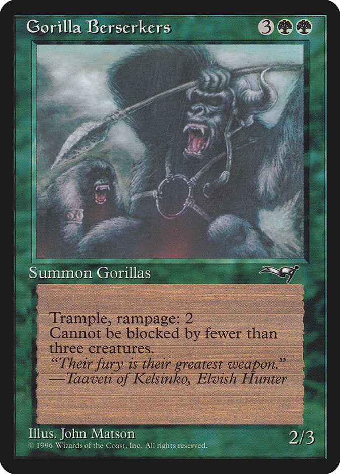 Gorilla Berserkers (Mouths Open) [Alliances] | Spectrum Games