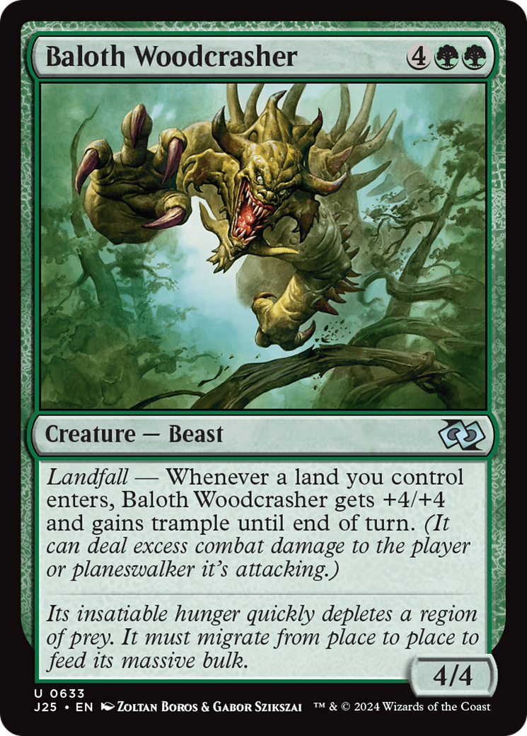 Baloth Woodcrasher [Foundations Jumpstart] | Spectrum Games