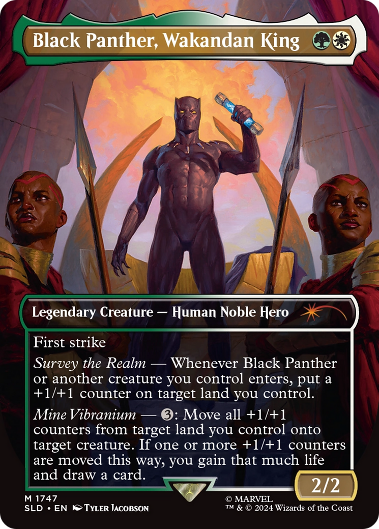 Black Panther, Wakandan King (Rainbow Foil) [Secret Lair Drop Series] | Spectrum Games