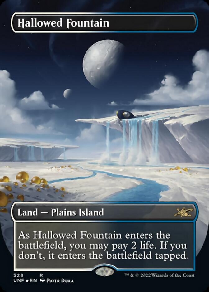 Hallowed Fountain (Borderless) (Galaxy Foil) [Unfinity] | Spectrum Games