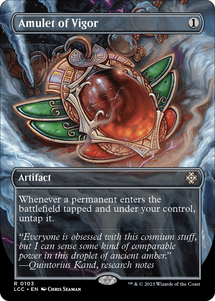 Amulet of Vigor (Borderless) [The Lost Caverns of Ixalan Commander] | Spectrum Games