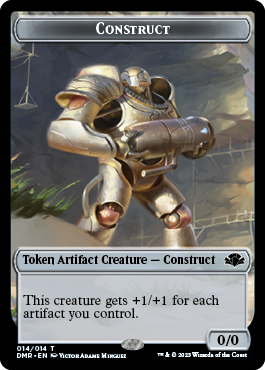 Goblin // Construct Double-Sided Token [Dominaria Remastered Tokens] | Spectrum Games