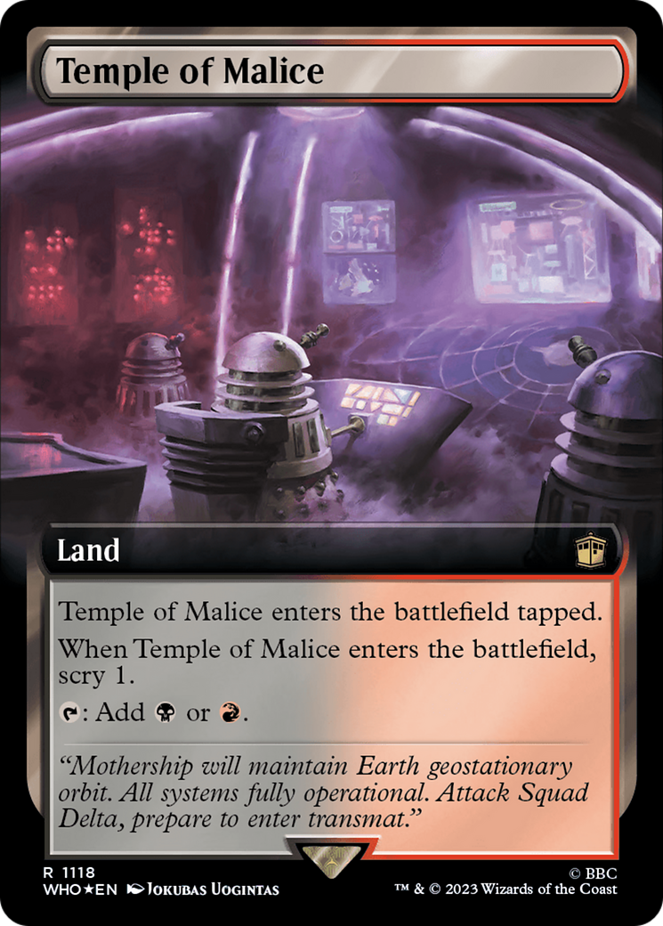 Temple of Malice (Extended Art) (Surge Foil) [Doctor Who] | Spectrum Games