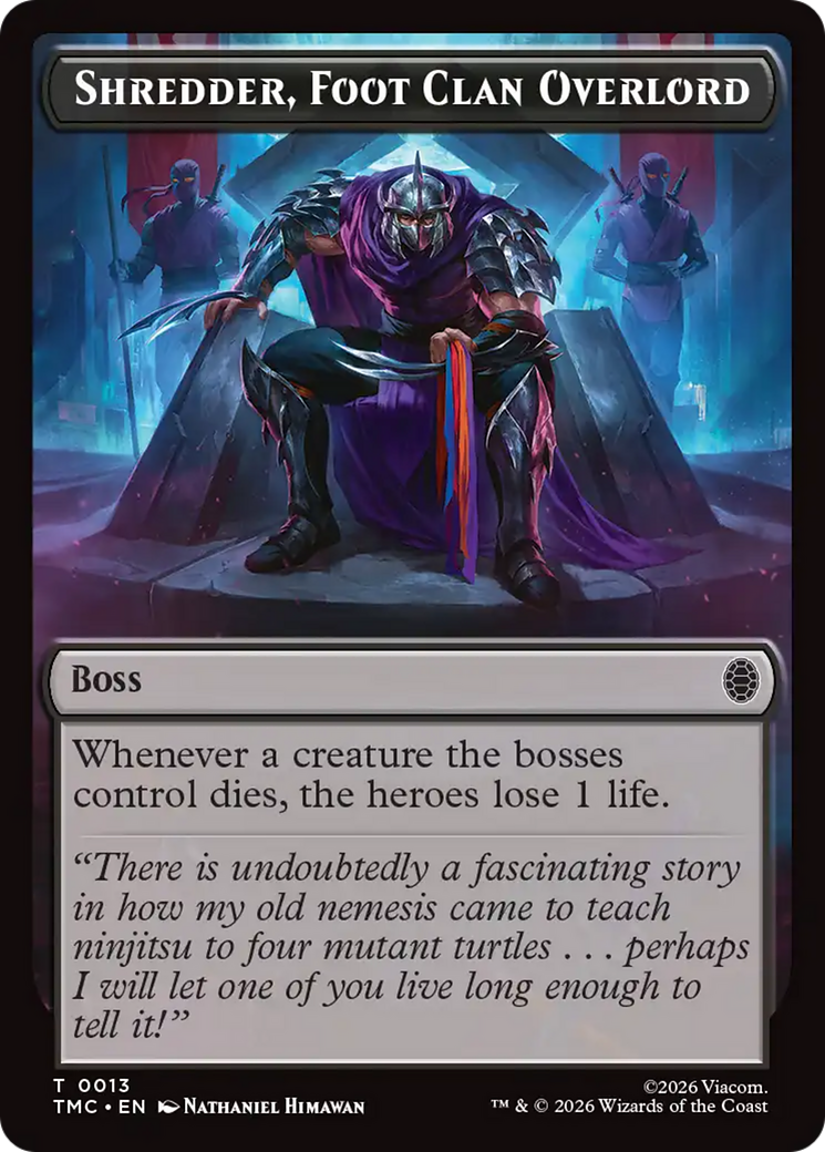 Shredder, Foot Clan Overlord [Teenage Mutant Ninja Turtles Commander Tokens] | Spectrum Games
