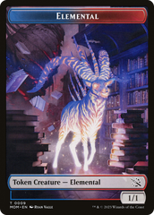 Elemental (09) // Spirit (13) Double-Sided Token [March of the Machine Tokens] | Spectrum Games