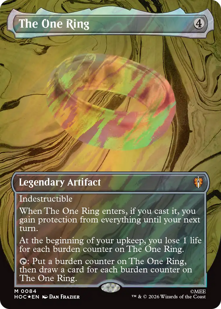 The One Ring (Borderless) (Surge Foil) [The Hobbit] | Spectrum Games