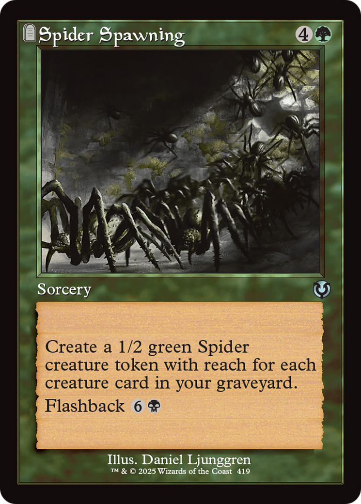 Spider Spawning (Retro Frame) [Innistrad Remastered] | Spectrum Games