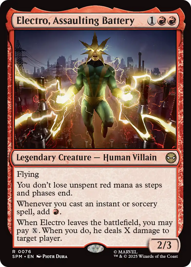 Electro, Assaulting Battery [Marvel's Spider-Man] | Spectrum Games