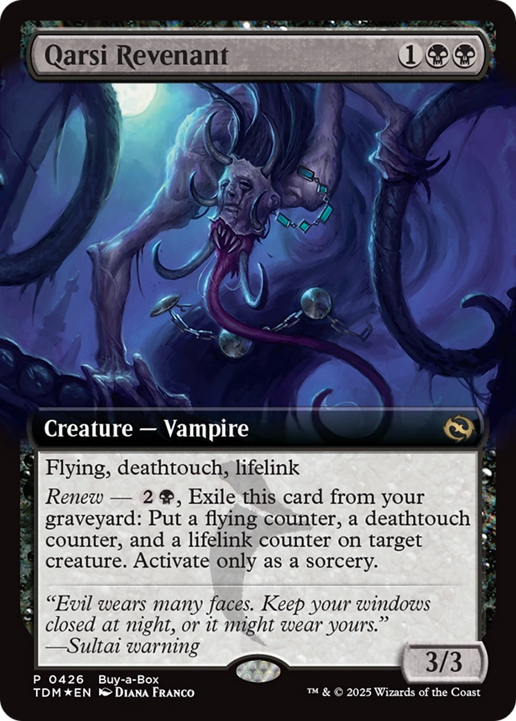 Qarsi Revenant (Extended Art) (Buy-A-Box) [Tarkir: Dragonstorm Promos] | Spectrum Games