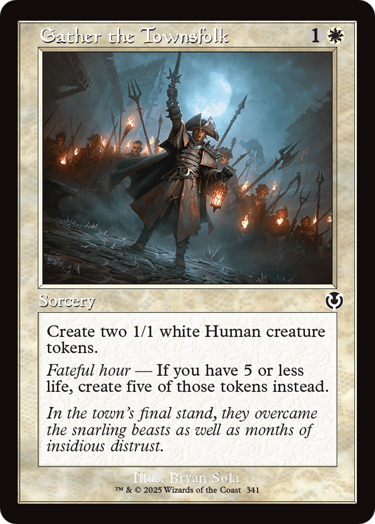 Gather the Townsfolk (Retro Frame) [Innistrad Remastered] | Spectrum Games