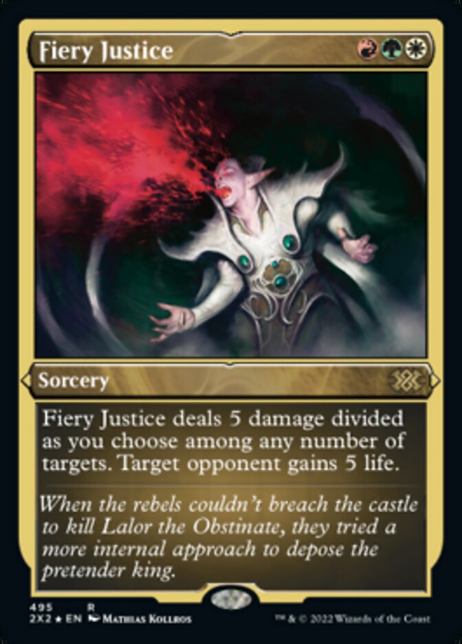 Fiery Justice (Foil Etched) [Double Masters 2022] | Spectrum Games
