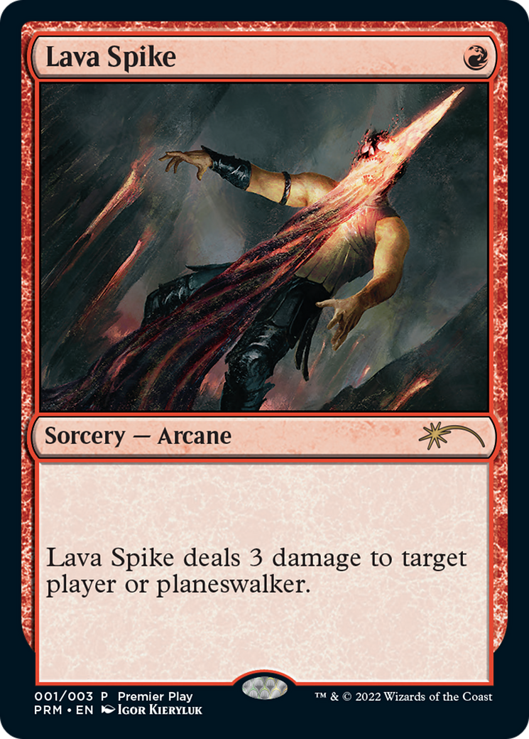 Lava Spike (Premier Play) [Pro Tour Promos] | Spectrum Games