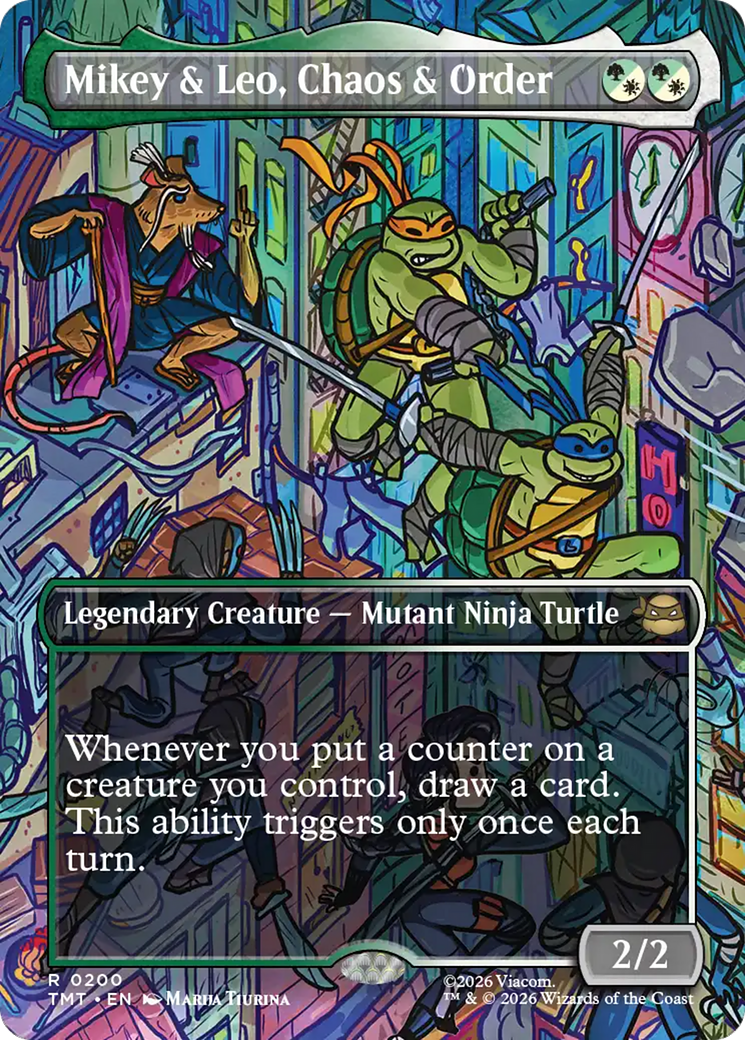 Mikey & Leo, Chaos & Order (Borderless) [Teenage Mutant Ninja Turtles] | Spectrum Games
