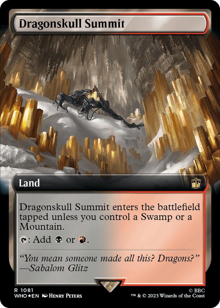 Dragonskull Summit (Extended Art) (Surge Foil) [Doctor Who] | Spectrum Games