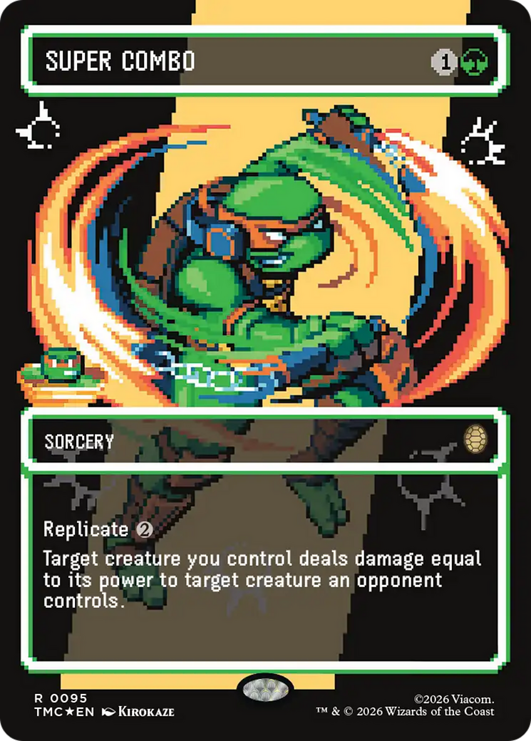 Super Combo (Borderless) (Surge Foil) [Teenage Mutant Ninja Turtles Commander] | Spectrum Games