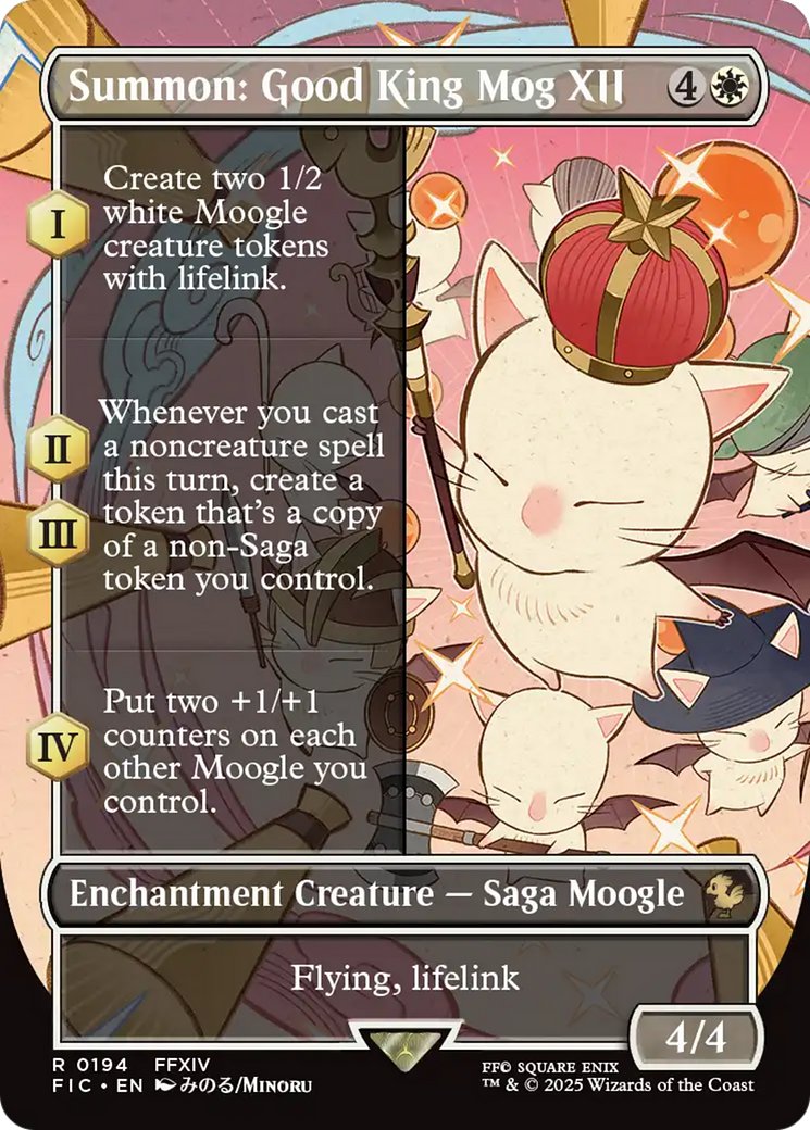 Summon: Good King Mog XII (Borderless) [FINAL FANTASY Commander] | Spectrum Games