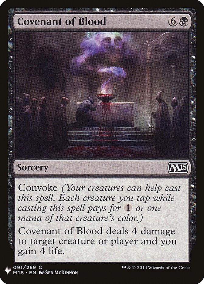 Covenant of Blood [Mystery Booster] | Spectrum Games