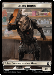 Alien Rhino // Cyberman Double-Sided Token [Doctor Who Tokens] | Spectrum Games