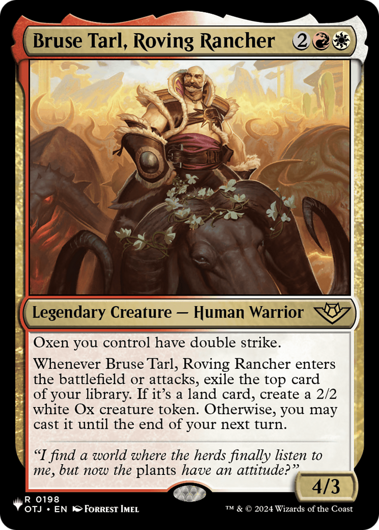 Bruse Tarl, Roving Rancher (OTJ) [The List] | Spectrum Games