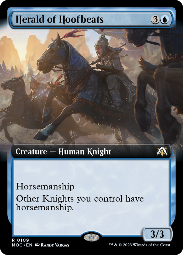 Herald of Hoofbeats (Extended Art) [March of the Machine Commander] | Spectrum Games