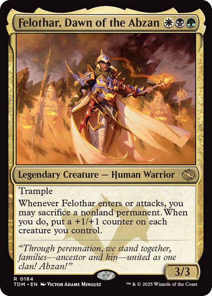 Felothar, Dawn of the Abzan [Tarkir: Dragonstorm] | Spectrum Games