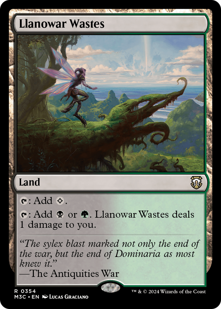 Llanowar Wastes (Ripple Foil) [Modern Horizons 3 Commander] | Spectrum Games