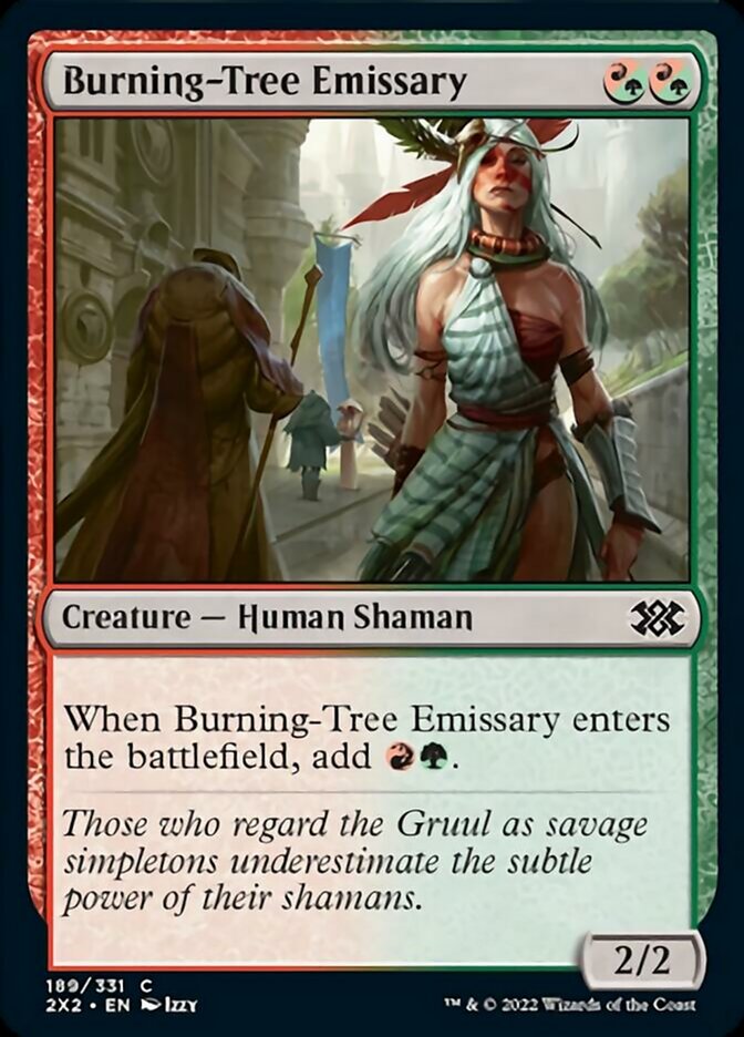 Burning-Tree Emissary [Double Masters 2022] | Spectrum Games