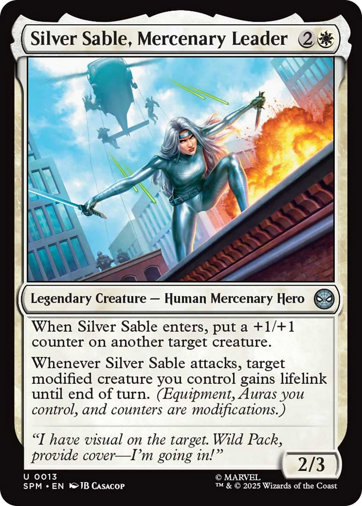 Silver Sable, Mercenary Leader [Marvel's Spider-Man] | Spectrum Games