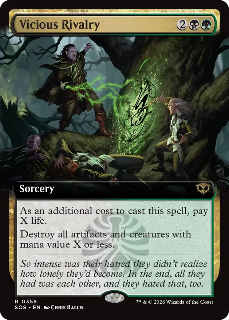 Vicious Rivalry (Extended Art) [Secrets of Strixhaven] | Spectrum Games