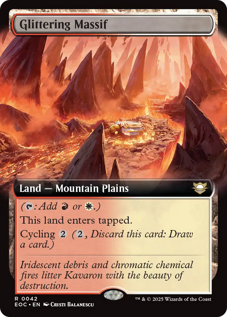Glittering Massif (Extended Art) [Edge of Eternities Commander] | Spectrum Games