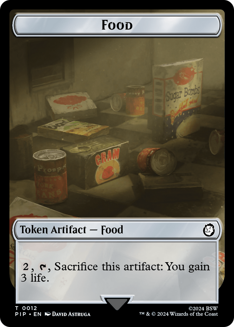 Food (0012) // Copy Double-Sided Token [Fallout Tokens] | Spectrum Games