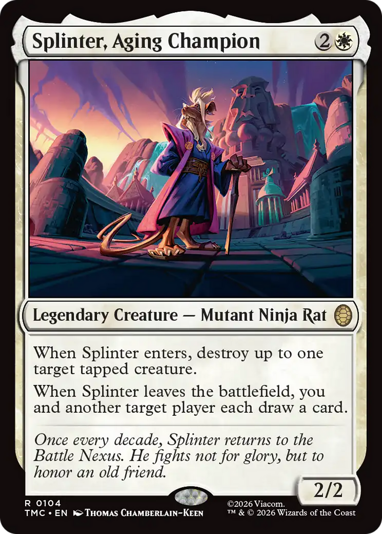 Splinter, Aging Champion [Teenage Mutant Ninja Turtles Commander] | Spectrum Games