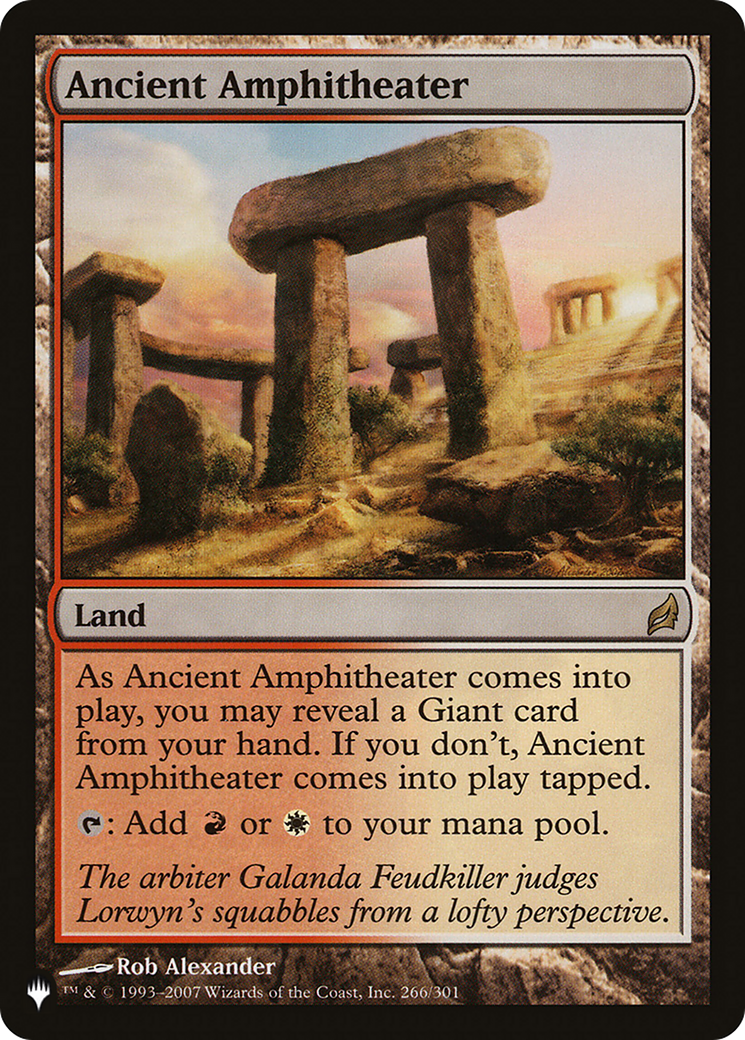 Ancient Amphitheater (LRW) [The List] | Spectrum Games