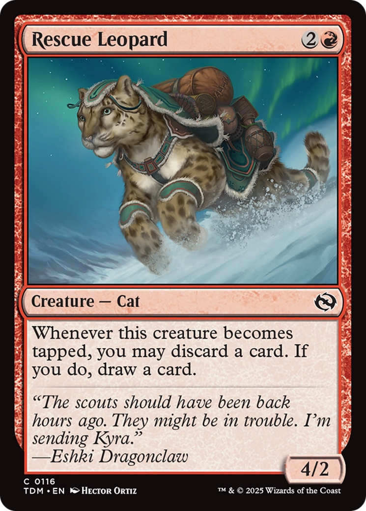 Rescue Leopard [Tarkir: Dragonstorm] | Spectrum Games