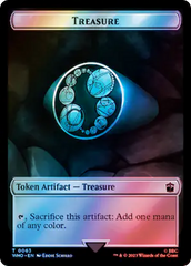 Alien Angel // Treasure (0063) Double-Sided Token (Surge Foil) [Doctor Who Tokens] | Spectrum Games