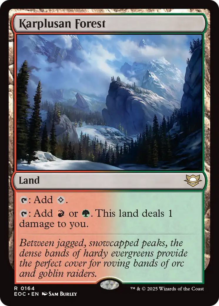 Karplusan Forest [Edge of Eternities Commander] | Spectrum Games