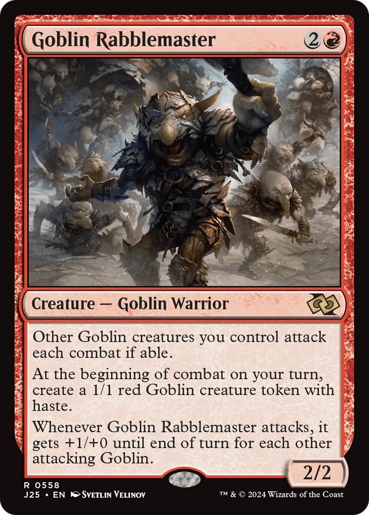 Goblin Rabblemaster [Foundations Jumpstart] | Spectrum Games