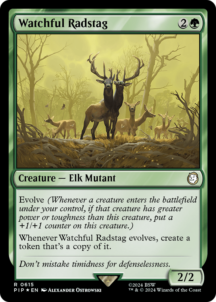 Watchful Radstag (Surge Foil) [Fallout] | Spectrum Games