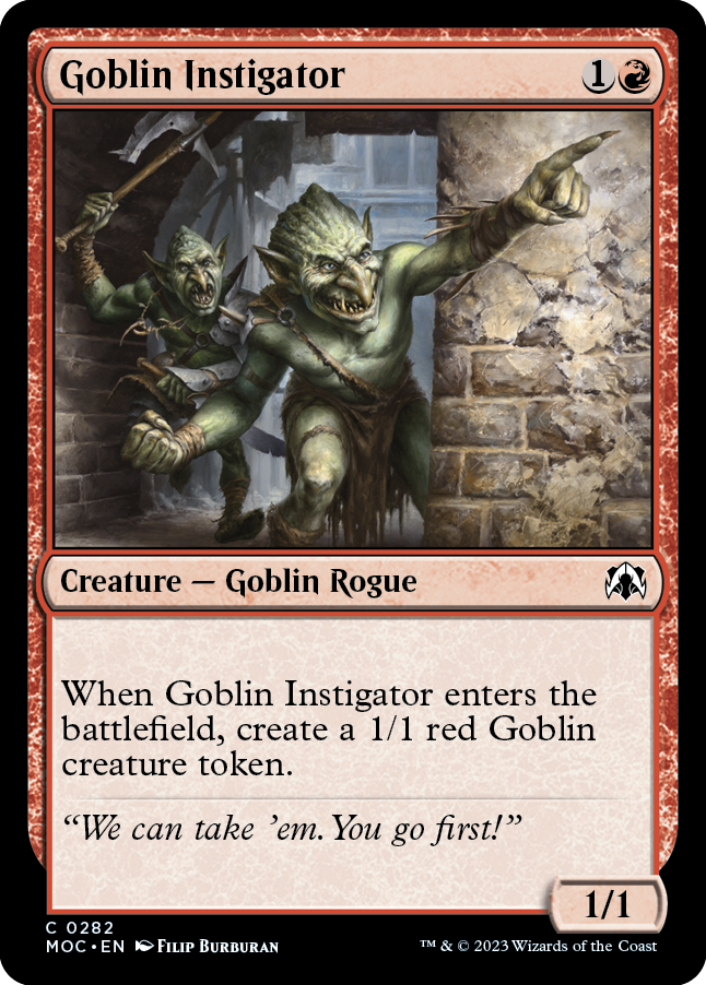 Goblin Instigator [March of the Machine Commander] | Spectrum Games
