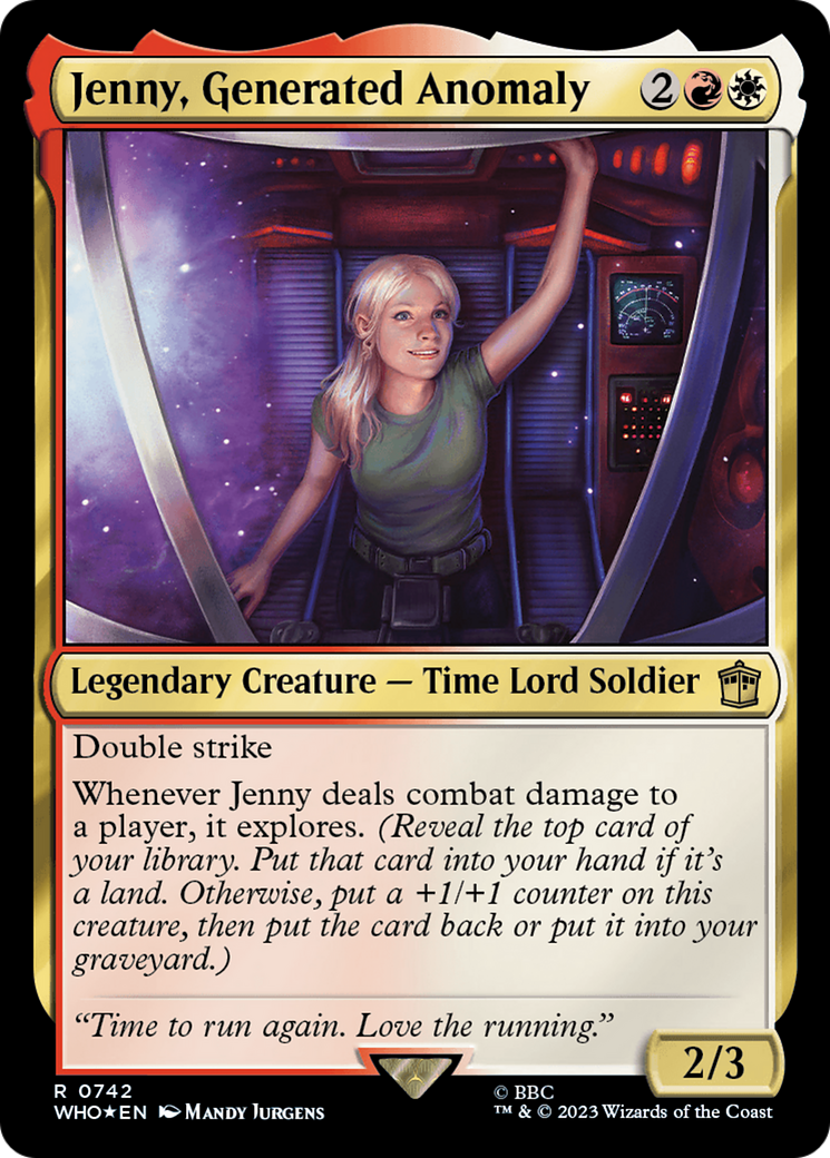 Jenny, Generated Anomaly (Surge Foil) [Doctor Who] | Spectrum Games