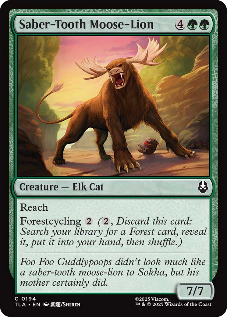 Saber-Tooth Moose-Lion [Avatar: The Last Airbender] | Spectrum Games