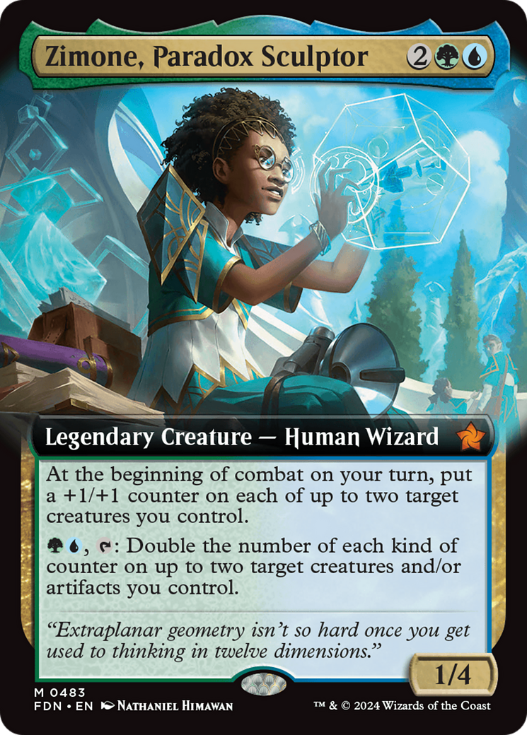 Zimone, Paradox Sculptor (Extended Art) [Foundations] | Spectrum Games