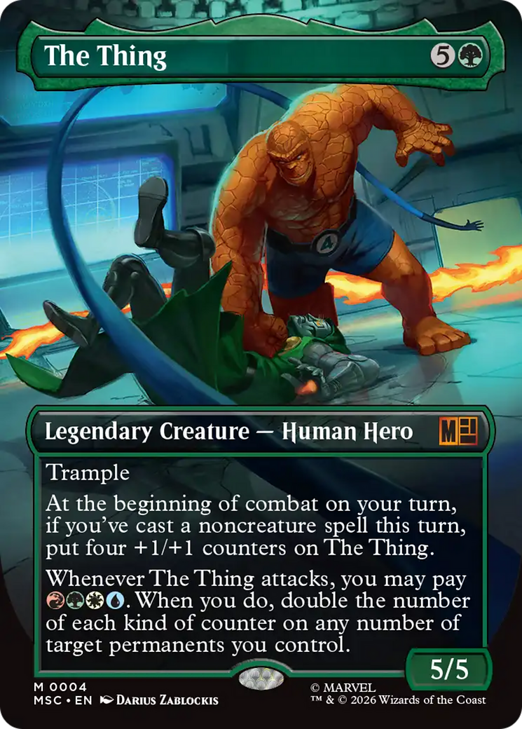 The Thing (Borderless) [Marvel Super Heroes Commander] | Spectrum Games