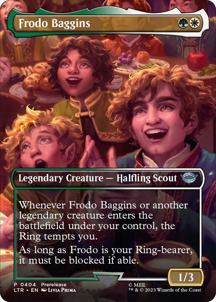 Frodo Baggins (Borderless Alternate Art) [The Lord of the Rings: Tales of Middle-Earth] | Spectrum Games