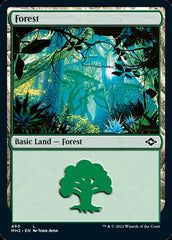 Forest (490) (Foil Etched) [Modern Horizons 2] | Spectrum Games