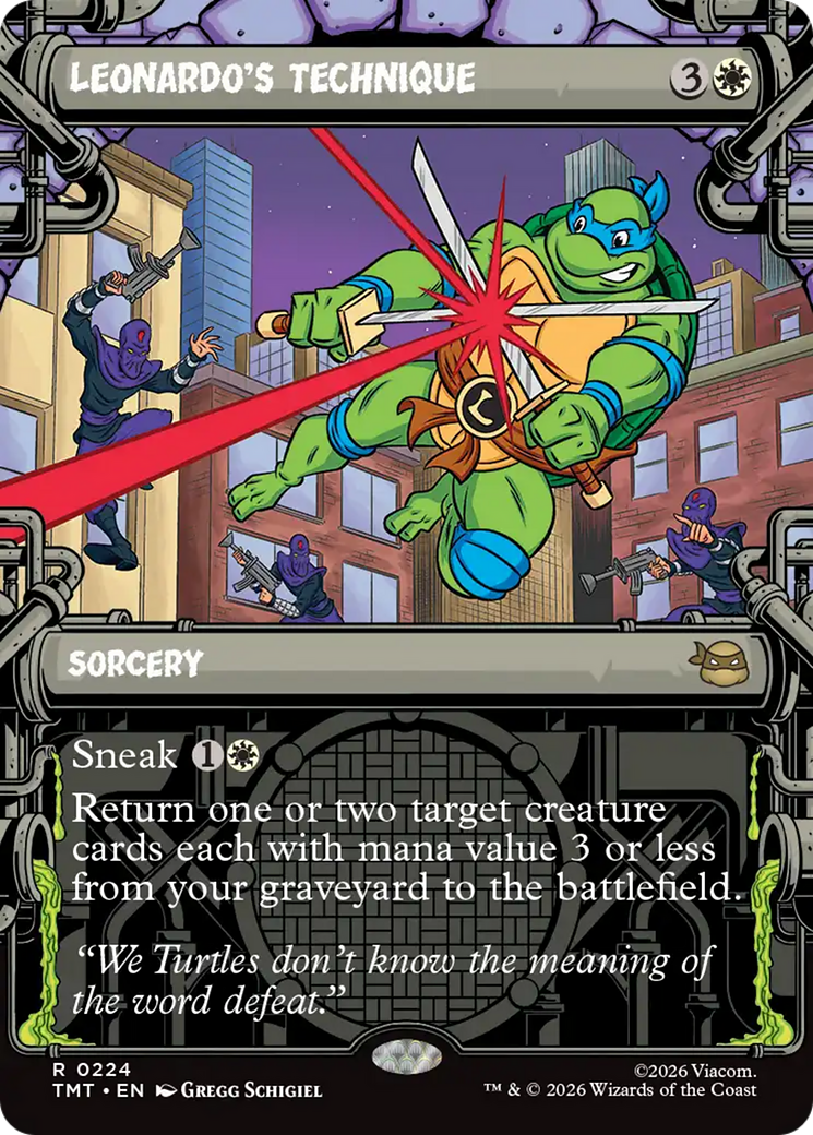 Leonardo's Technique (Showcase) [Teenage Mutant Ninja Turtles] | Spectrum Games