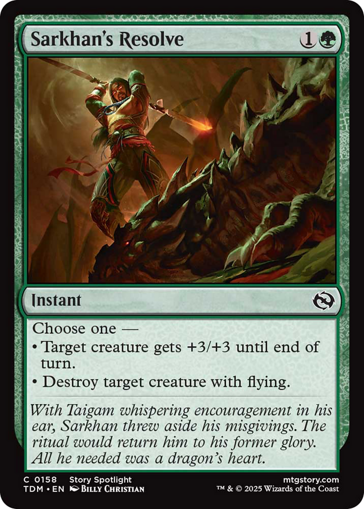 Sarkhan's Resolve [Tarkir: Dragonstorm] | Spectrum Games