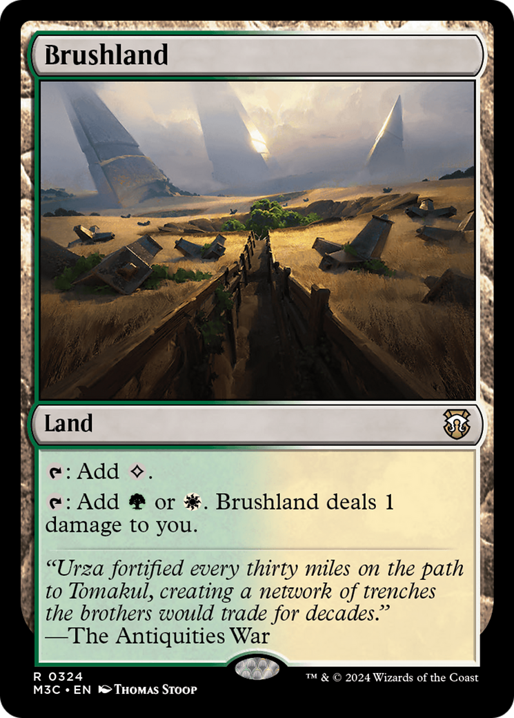 Brushland (Ripple Foil) [Modern Horizons 3 Commander] | Spectrum Games