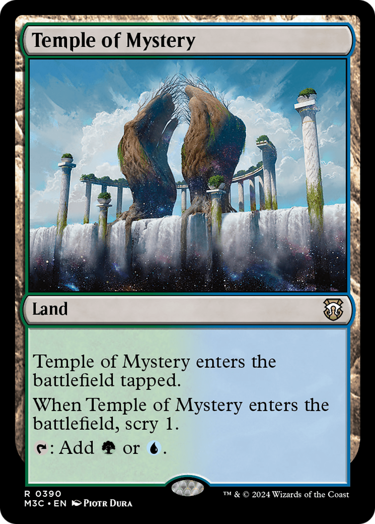 Temple of Mystery (Ripple Foil) [Modern Horizons 3 Commander] | Spectrum Games